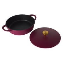 Cherry Cast Lite 4L Non-Stick Shallow Casserole